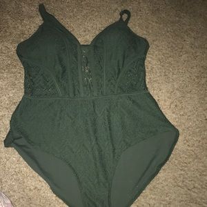 Olive Green Swimsuit